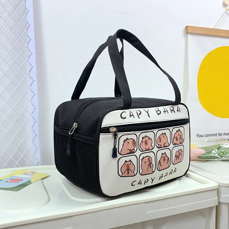 Kawaii Capybara Insulated Lunch Tote – Stylish, Thermal & Portable