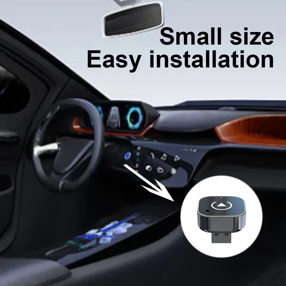 2-in-1 Wireless CarPlay & Android Auto Adapter – Plug & Play Dongle to Convert Factory Wired CarPlay to Wireless
