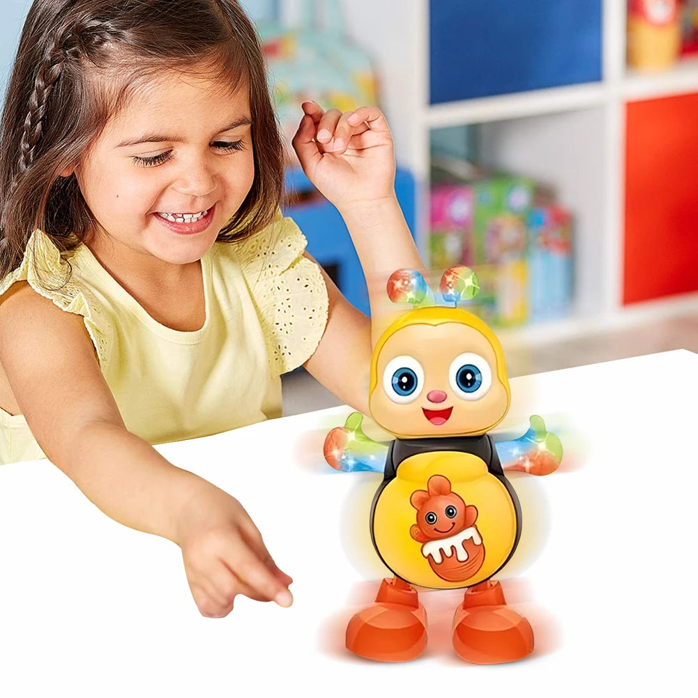 Cartoon Musical Dancing Toy – Educational Preschool Learning Toy with Music & Lights, Interactive Gift for Kids, Boys & Girls