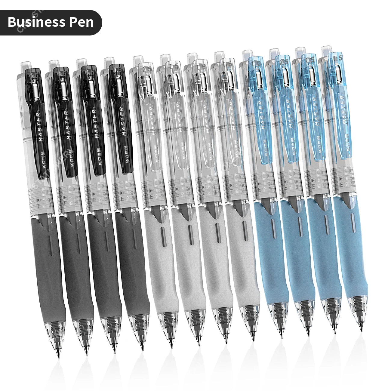 12-Pack Retractable Gel Pens – 0.5 mm Fine Tip, Quick-Dry Smooth Writing Set