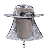Large Brim Sun Hat – Anti-UV UPF 50+ Outdoor Fishing & Mountaineering Cap with Adjustable Chin Strap (Unisex)