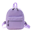 Women’s Preppy Style Nylon Mini Backpack – Solid Color School & Travel Rucksack