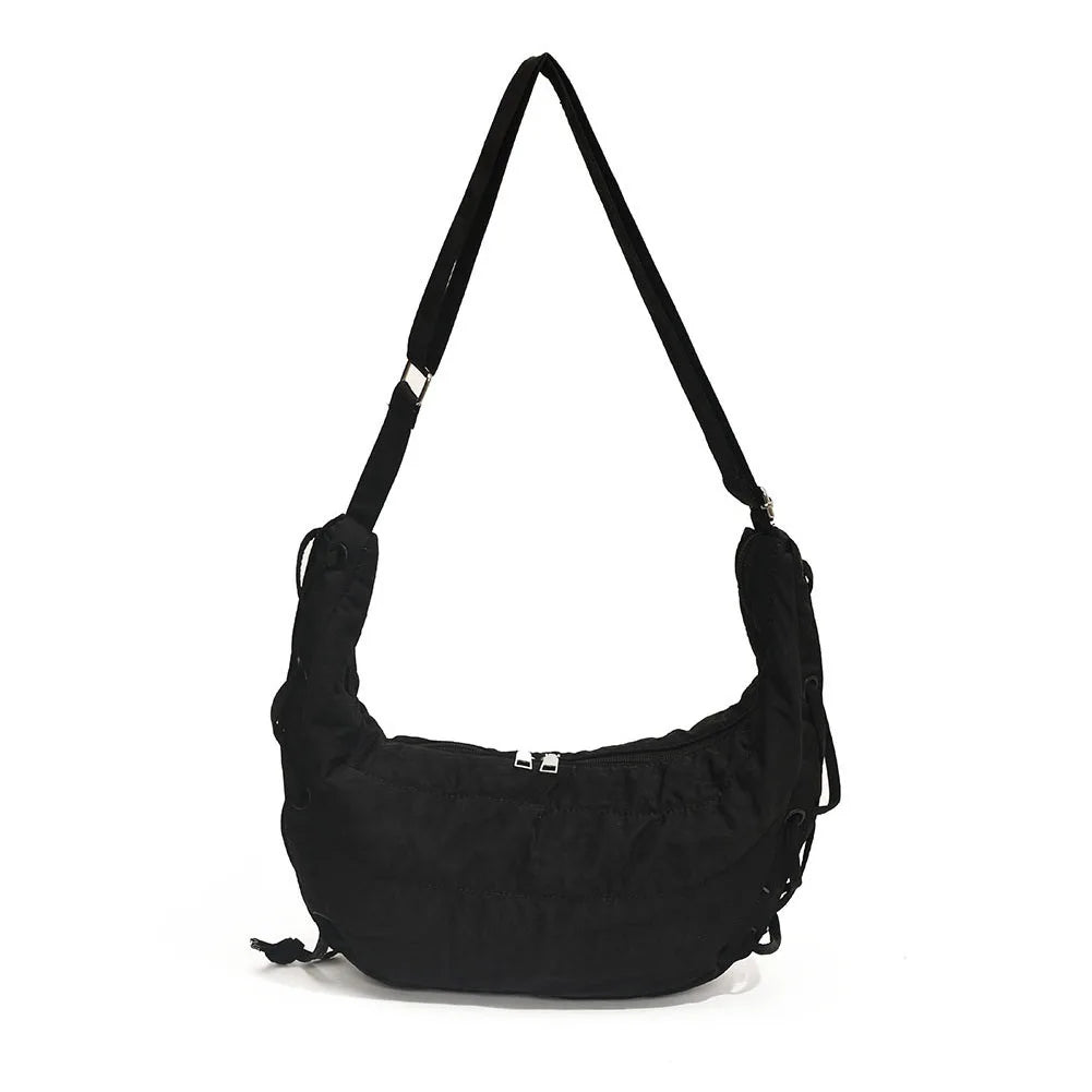 Women’s Stylish Dumpling Bag – Large-Capacity Crescent Shoulder Crossbody with Adjustable Strap for Travel & Daily Use