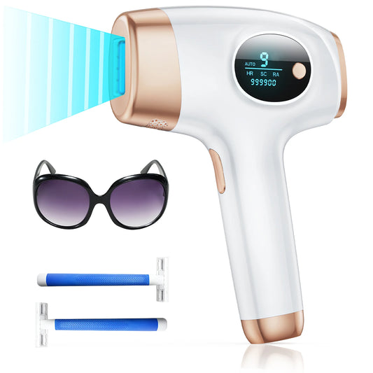 IPL Hair Removal Laser – 999,999 Flashes, 3-in-1 Permanent Painless Epilator for Men & Women, Whole-Body Use