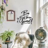 Minimalist Metal Wall Art – “Get Sh*t Done” Black & White Motivational Typography for Modern Home & Office Walls