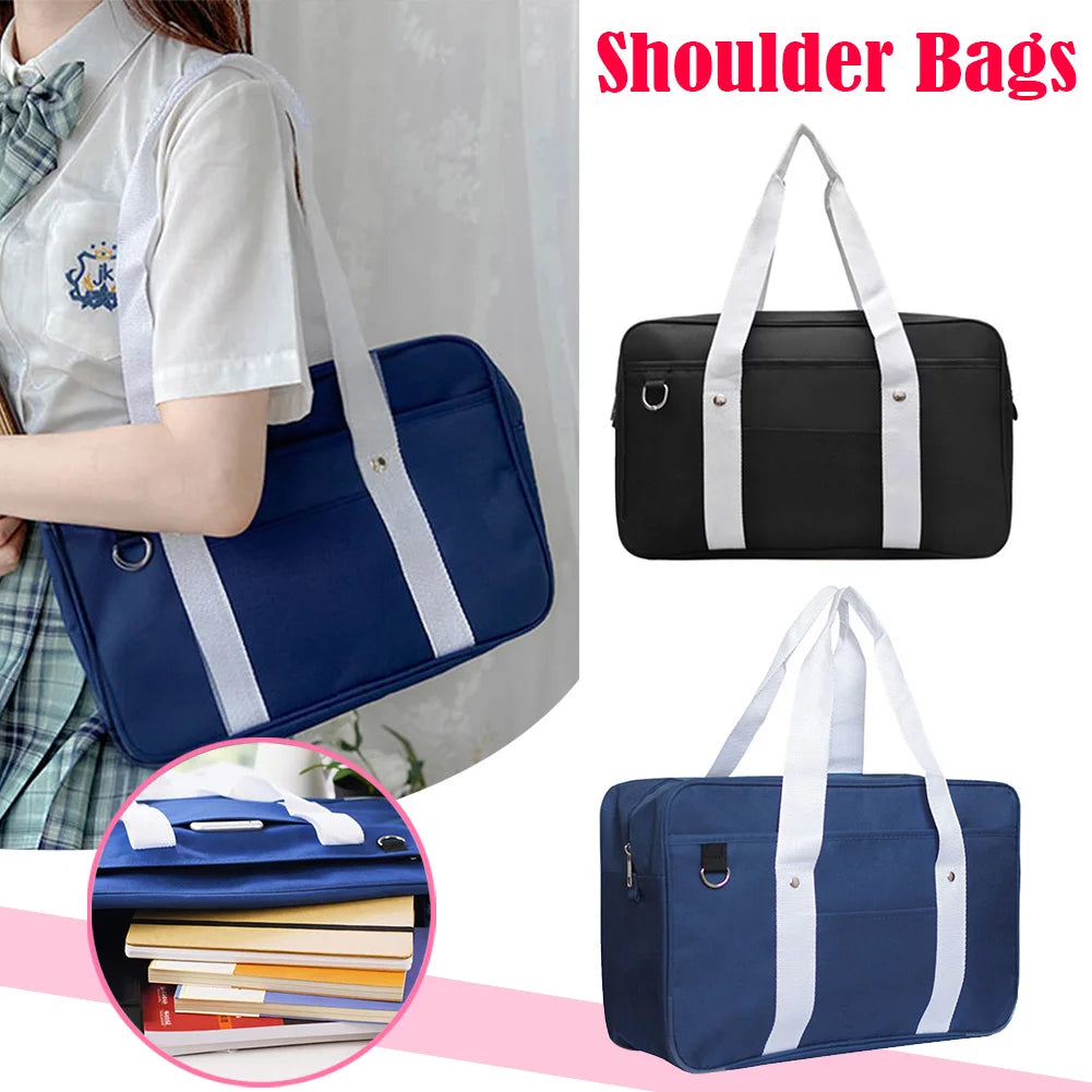 JK Uniform Style Messenger Handbag for Teen Girls – Large Capacity Anime Cosplay Shoulder Bag