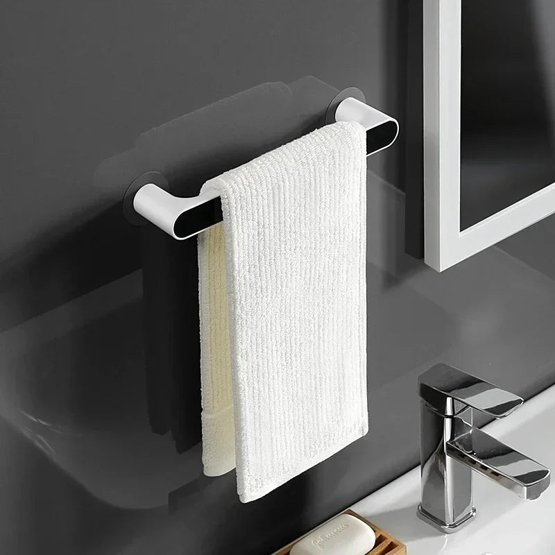 Self-Adhesive Towel Holder & Rack – Wall-Mounted No-Drill Organizer for Bathroom & Kitchen