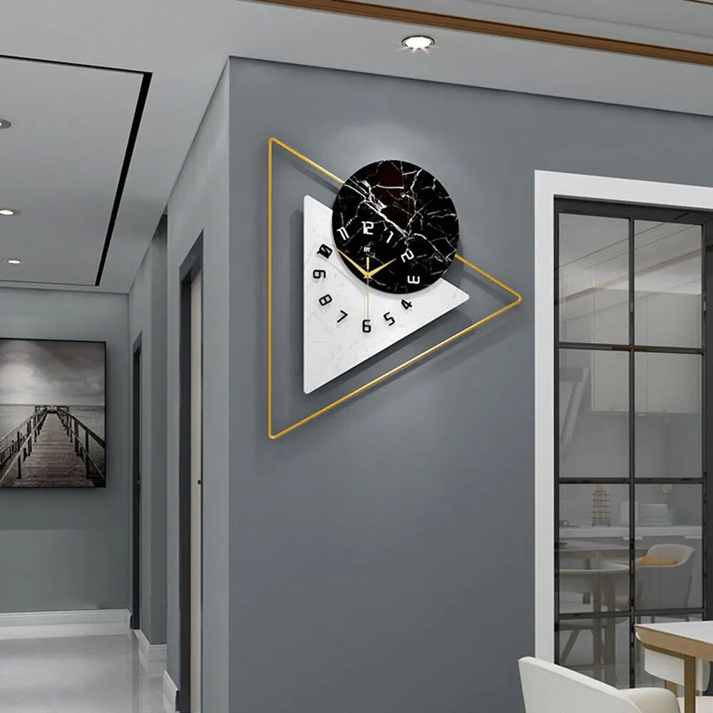 Large Modern Wall Clock – Oversized Silent Decorative Clock for Living Room, Home, or Office