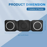 Magnetic Wireless Charger 3-in-1 Travel Charging Dock – Fast Charge for iPhone 16/15/14/13/12