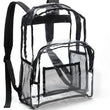 Clear Transparent School Backpack – Water-Resistant PVC Bag with Reinforced Straps | Security-Compliant Student Bookbag