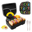 Toddler Leak-Proof Bento Lunch Box & Insulated Hot Food Jar with Lunch Bag – Kids School & Travel Meal Set