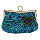 Retro Flicker Evening Banquet Clutch Bag for Women – Chain Crossbody Prom & Party Shoulder Purse