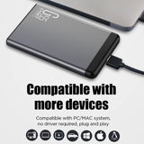 Eaget 2.5 Portable External HDD - 500GB/1TB/2TB, USB 3.0, 5400 RPM For Laptop & Desktop