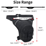 Waterproof Motorcycle Waist & Thigh Bag – Large-Capacity Drop Leg Riding Bag for Men, Outdoor Moto Travel & Adventure Gear