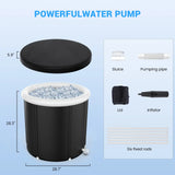 “105 Gallon Large Ice Bathtub for Athletes – Multi-Layered Inflatable Cold Plunge Tub with Portable Design”