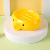 Duck-Shape Self-Draining Double-Layer Soap Dish – Fun & Functional 🦆