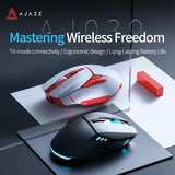AJAZZ AJ039 RGB Gaming Mouse – Tri-Mode 2.4G/Wired/Bluetooth Ergonomic Mouse with 7,200 DPI & RGB Lighting