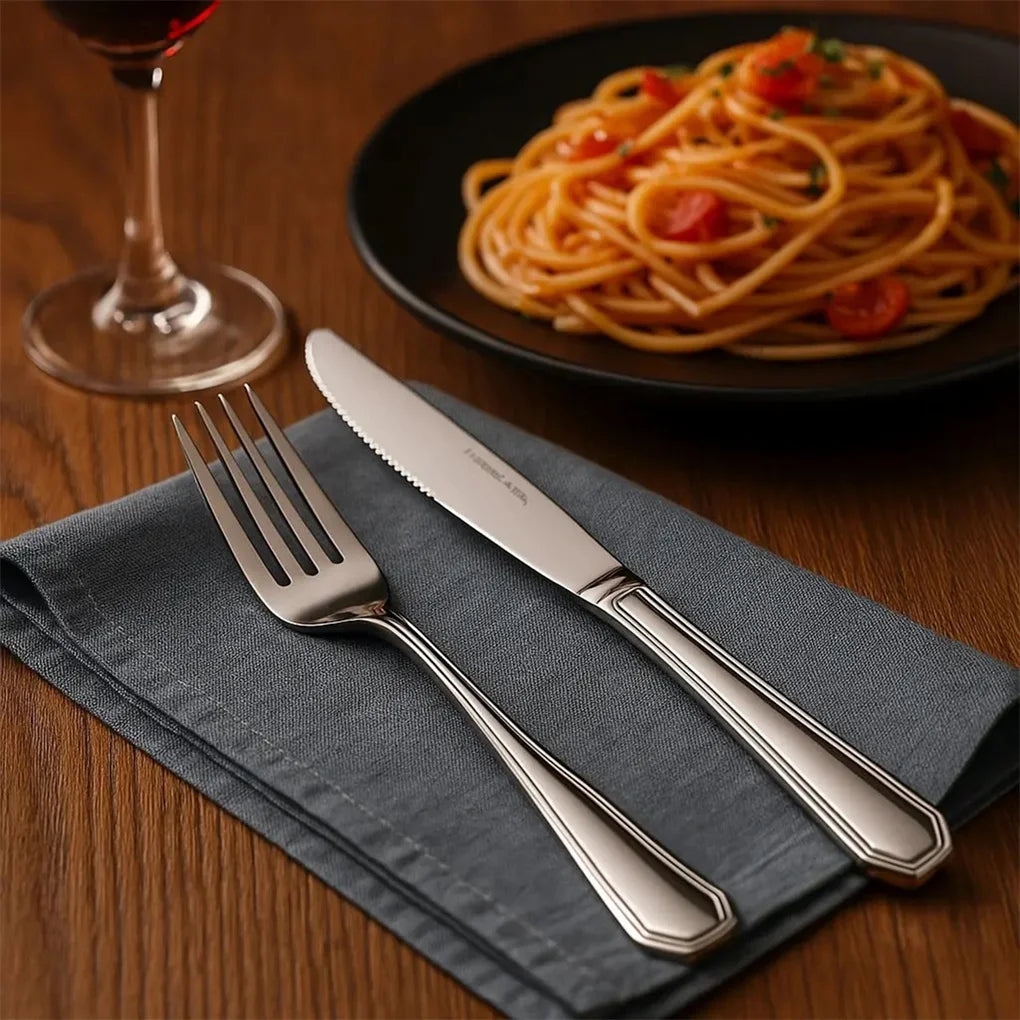 16-Piece Luxury Premium Stainless Steel Flatware Set – Service for 4 (Knives, Forks, Spoons, Teaspoons)