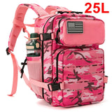 25L Tactical Gym & Survival Backpack – MOLLE Laser-Cut Daypack with Dual Cup Holders for Hiking, Hunting & Bug-Out Use