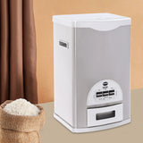 Stainless Steel Rice Storage Container & Dispenser – Large Capacity Grain Keeper (30.5 × 22 × 50 cm)