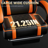 Reclining Gaming Chair with Footrest – PU Leather Ergonomic Gamer Chair - PulinGO
