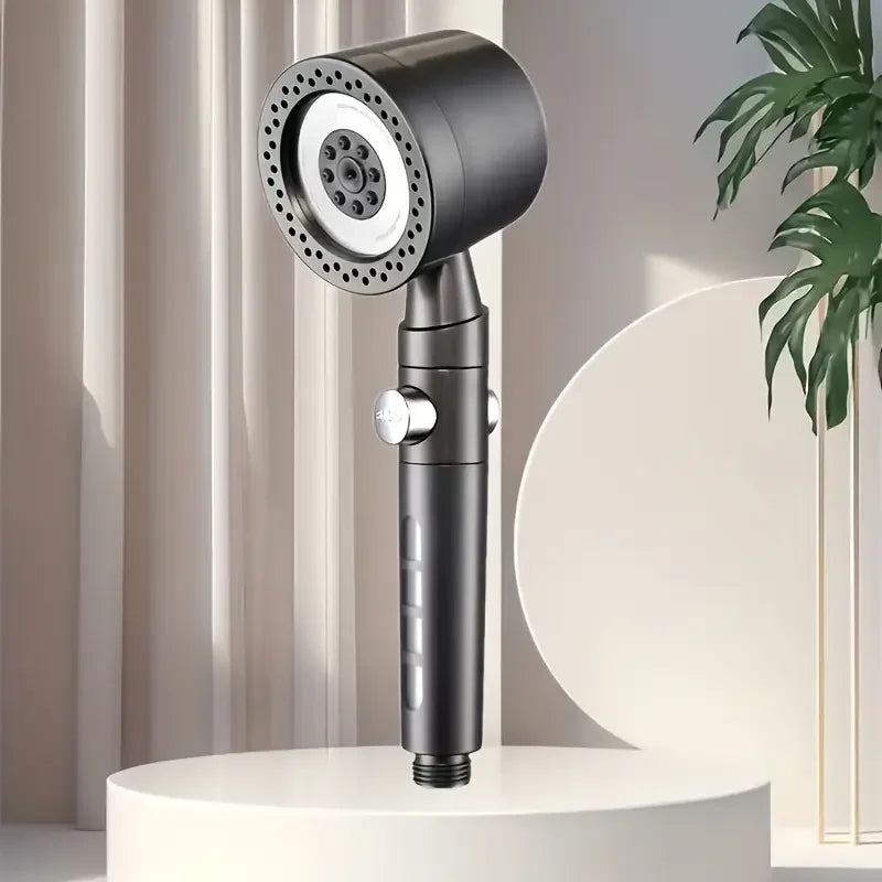 High-Pressure Filter Shower Head – 5 Spray Modes with Water-Saving Function & One-Button Stop