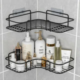 Wall-Mounted Corner Bathroom Shelf – Premium Stainless Steel Storage Rack for Shower & Vanity