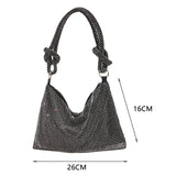 Women’s Shiny Diamond-Encrusted Purse – Crystal Rhinestone Shoulder & Crossbody Bag for Weddings, Parties & Dinners