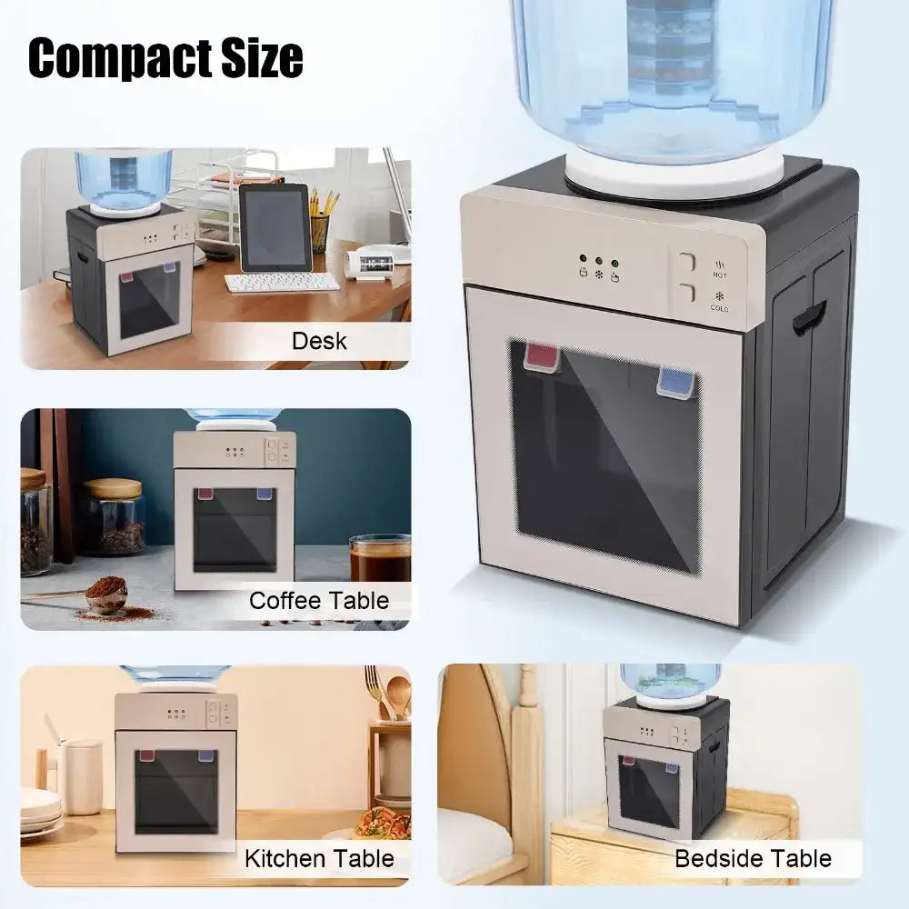Top-Loading Countertop Hot & Cold Water Dispenser – Instant Drinking Machine for Home, Studio & Office