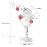 🌸 Modern Bedside Flower Glass Table Lamp – Stained Glass Reading Lamp for Nightstand & Desk with Switch Control