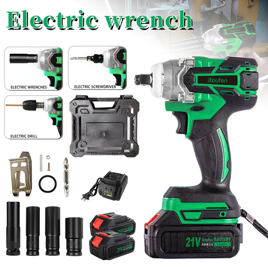 Ruiba 1/2" Brushless Electric Impact Wrench – 650Nm Cordless Power Tool for Makita 21V Battery 🔧⚡