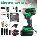 Ruiba 1/2" Brushless Electric Impact Wrench – 650Nm Cordless Power Tool for Makita 21V Battery 🔧⚡