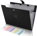 A4 Paper Expanding Folder – Pocket Organizer, Portable Document Storage for School, Office & Home (Purple)