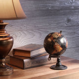 Decorative 5" Spinning World Globe – Tabletop Geographic Globe for Home & Office Desk Décor, Travel Gift