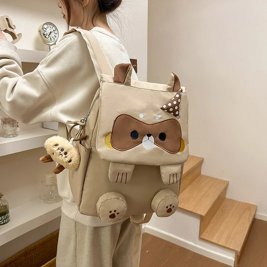Kawaii Cartoon Squirrel Daypack Backpack – Lightweight, High Capacity & Durable
