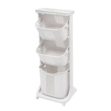 3-Layer Laundry Basket with Wheels – 20 kg Capacity Multi-Functional Storage for Home Organisation