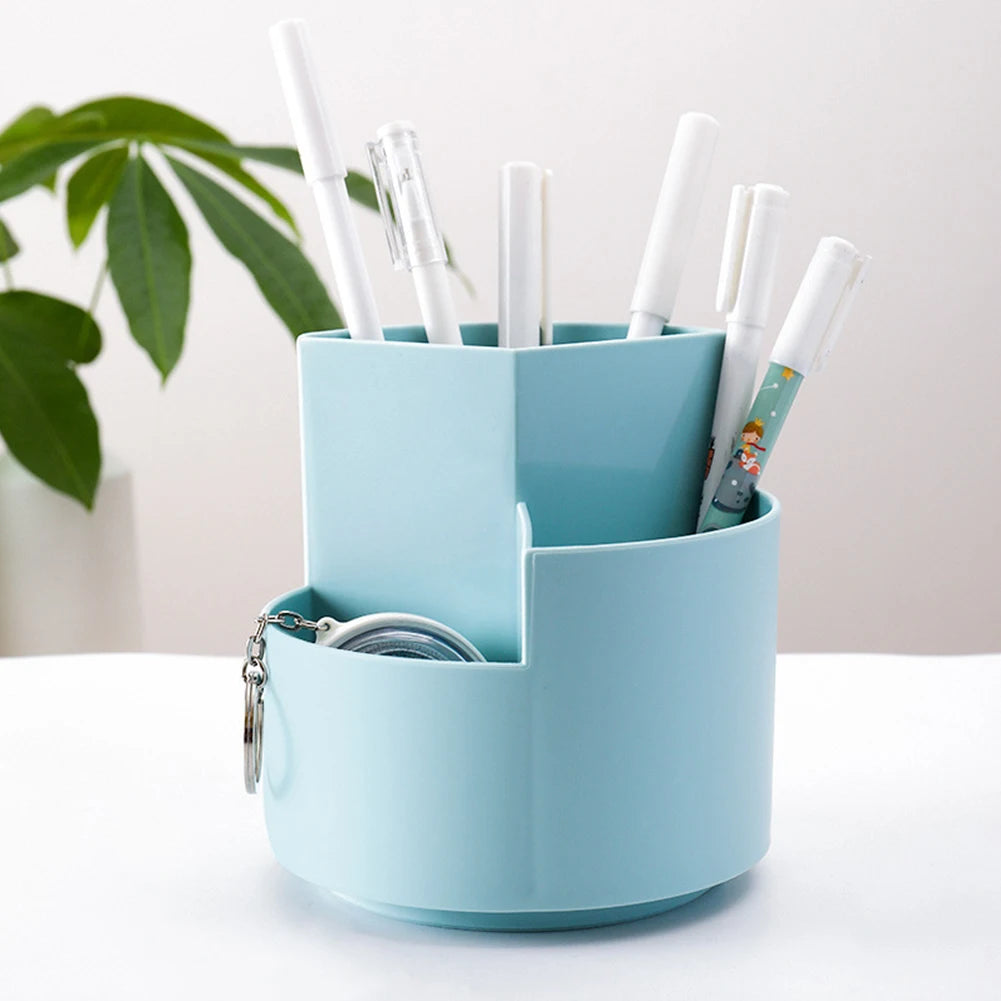 360° Rotatable Desk Pen Holder – Multi-Function Desktop Storage Organizer 🌀✏️
