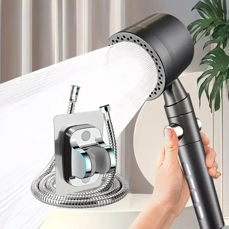 High Pressure 5-Mode Filtered Handheld Shower Head – Water-Saving & One-Button Stop