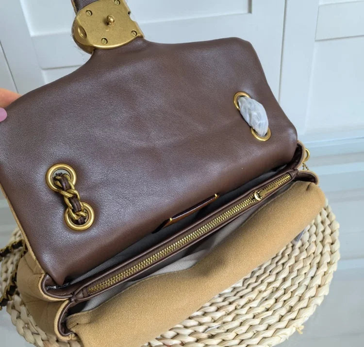 2025 Chain Crossbody Bag – Quilted Sheepskin Shoulder Tote & Underarm Bag for Women 👜✨
