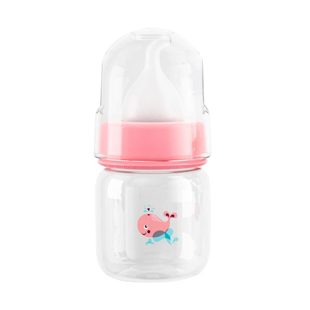Small Pet Feeding Bottle – 60ml / 125ml Cute Nursing Bottle for Newborn Kittens & Puppies (PP Cartoon Design)