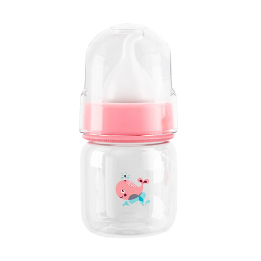 Small Pet Feeding Bottle – 60ml / 125ml Cute Nursing Bottle for Newborn Kittens & Puppies (PP Cartoon Design)