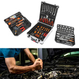 187-Piece Trolley Case Tool Box Set – Rust-Resistant Household Hand Tool Kit for Home Maintenance & Garden Care