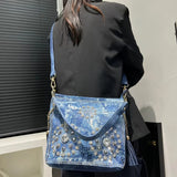 Luxury Gradient Diamond-Embellished Shoulder Bag – Large Capacity Women’s Crossbody / Tote