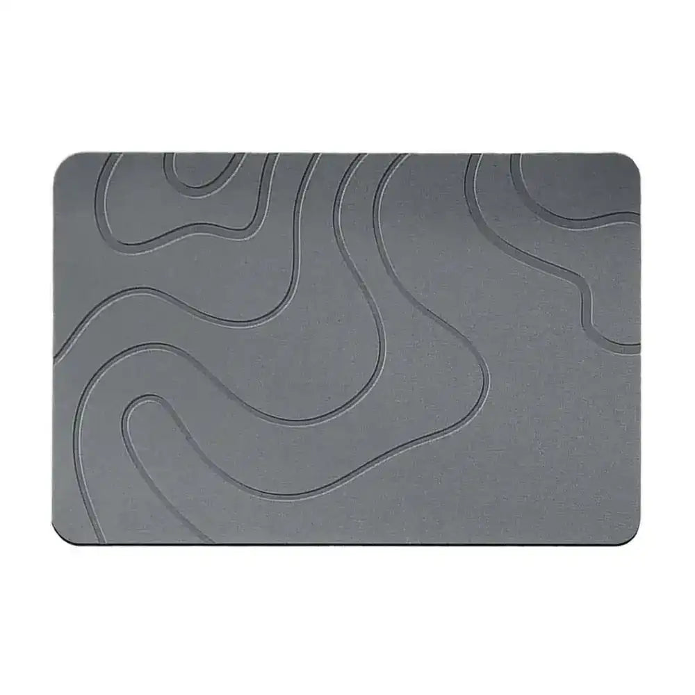 Indoor Diatomite Stone Bath Mat – Soft Water Absorption & Quick-Dry Shower Floor Rug