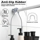 3-Tier Rustproof Hanging Shower Rack with Soap Holder – Over-Shower-Head Caddy