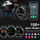 Rugged Military Smart Watch for Men – 100+ Sport Modes, Bluetooth Calling & Ultra-Long Battery Life 💥⌚