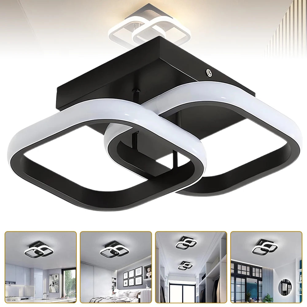Modern LED Ceiling Light Fixture – Energy-Efficient Hallway, Bedroom, Kitchen & Office Lighting