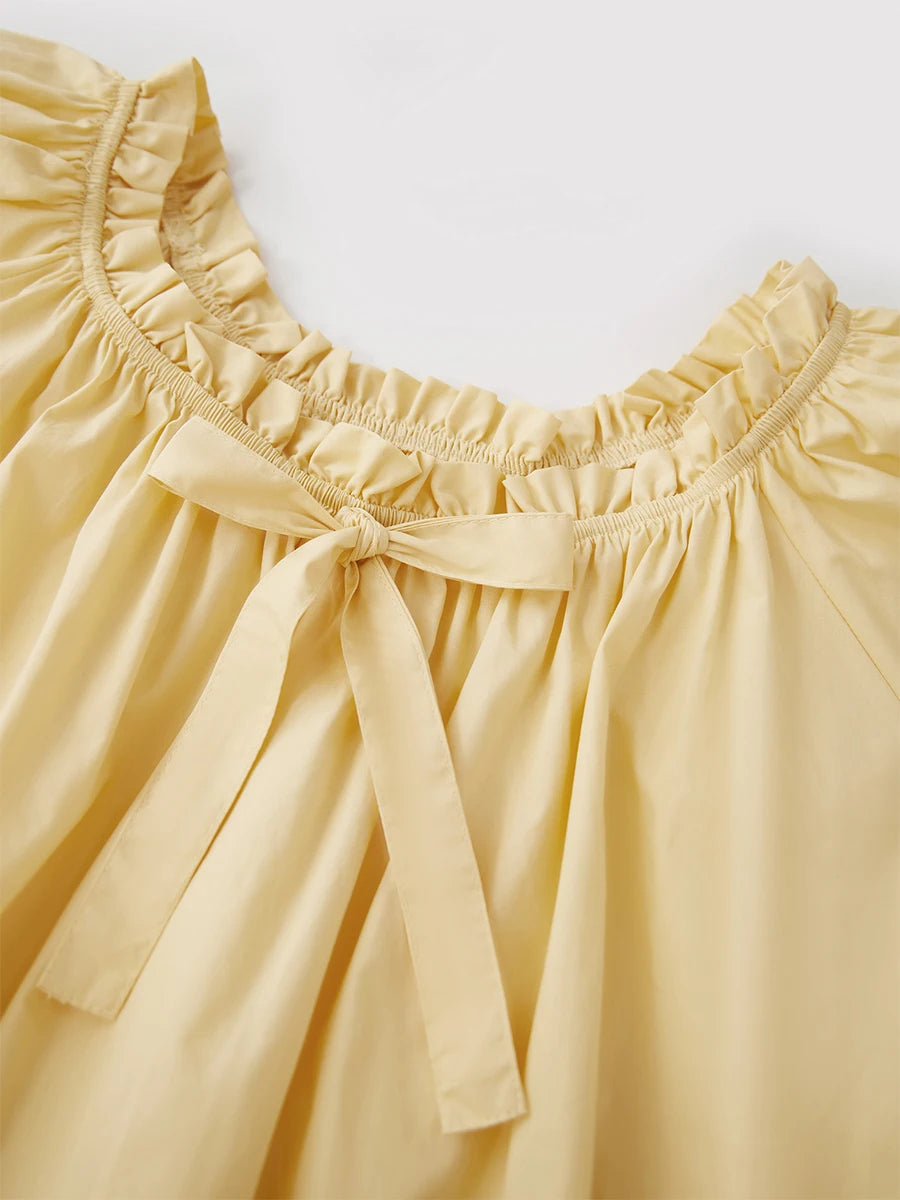 Elegant Maternity Dress – Empire Waist Pregnancy Outfit with Flowy Ruffled Hemline, Summer Wear for Stylish Moms-to-Be