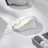 Redragon M612 Predator RGB Gaming Mouse – 8,000 DPI Wired Optical Mouse with 11 Programmable Buttons (White Edition)