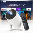Smart Projector with WiFi & Bluetooth – 720P HD, 4K Support, Auto Keystone, 180° Rotation & Remote 🎥📡